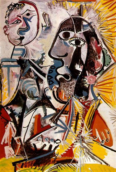 Pablo Picasso Classical Oil Painting Big Heads Grandes Tetes